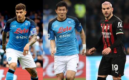 Best difensore: candidati Di Lorenzo, Kim e Theo 