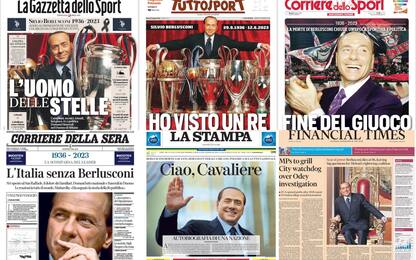 "Ho visto un re": i giornali omaggiano Berlusconi