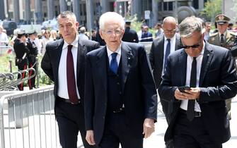 Milano, Funerali di Stato per Silvio Berlusconi in Duomo - primi arrivi - Nella foto: Mario Monti