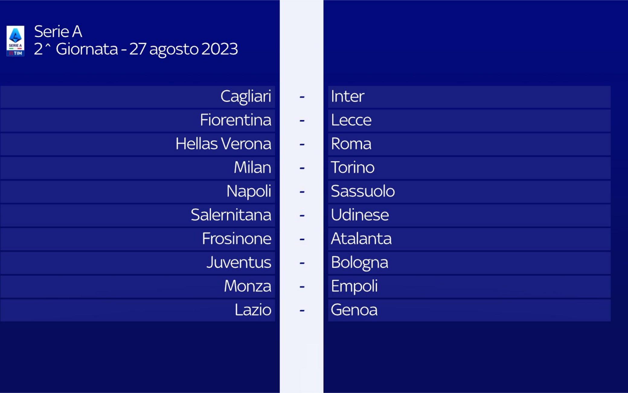 Calendario Juve in Serie A le partite del campionato 2023 2024 Sky Sport