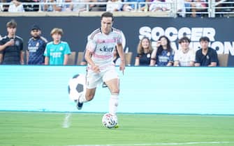 Orlando, Florida, USA, August 1, 2023, Juventus player Federico Chiesa runs up field during the Soccer Championship Tour Hosted by the Florida Cup at Camping World Stadium
.  (Photo by Marty Jean-Louis/Sipa USA)