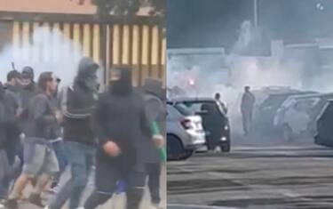 Tensioni tra tifosi del Napoli e forze dell'ordine