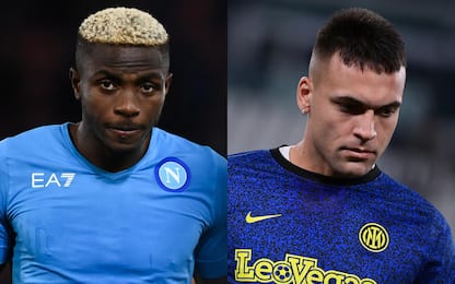 Napoli-Inter, Osimhen vs Lautaro. E una novità