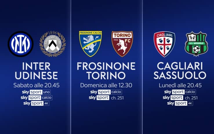 Serie A, la 15^ giornata in diretta su Sky