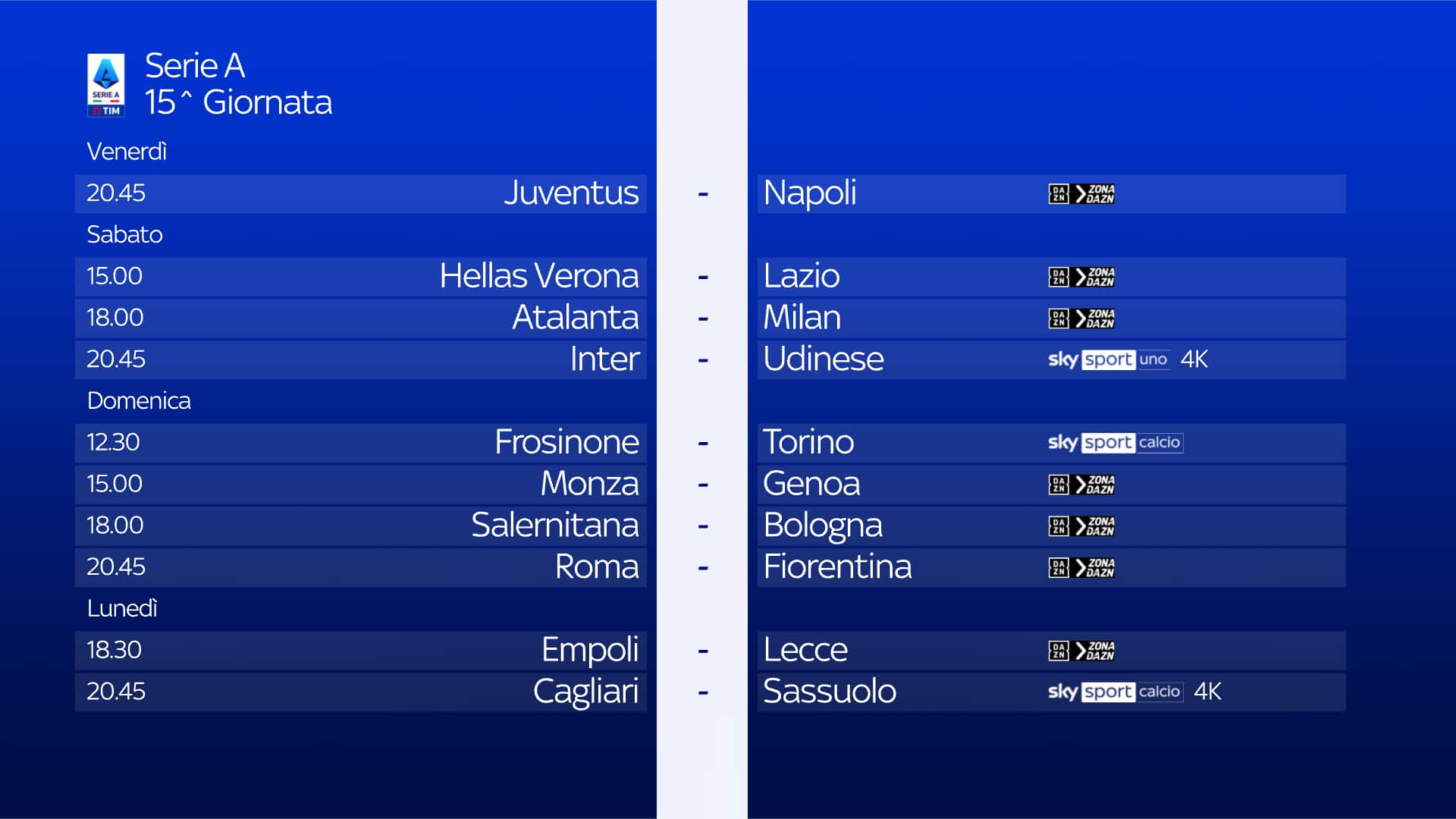 Notizie Serie A LIVE: è il giorno di Juve-Napoli, l'avvicinamento
