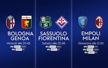 Il calendario della 19^ giornata di Serie A