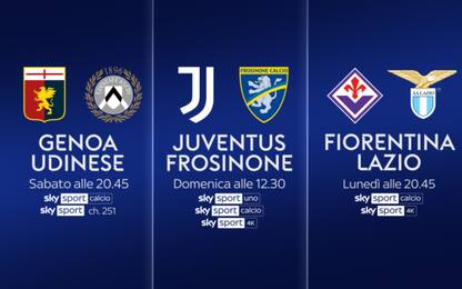 Il calendario della 26^ giornata di Serie A