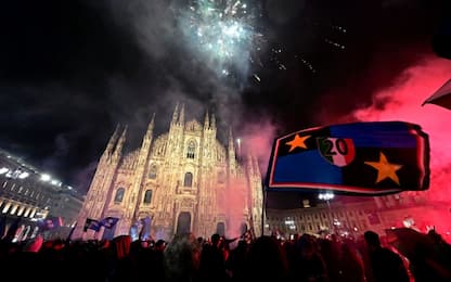 Inter campione: la festa per le strade di Milano