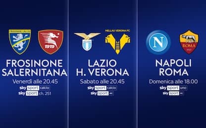 Il calendario della 34^ giornata di Serie A