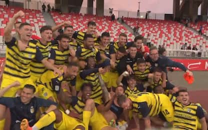 Il Parma in Serie A: a Bari scatta la super festa