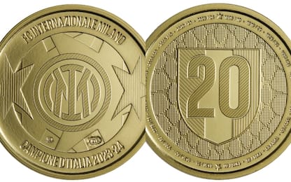 Inter, lo scudetto 2024 celebrato con una medaglia