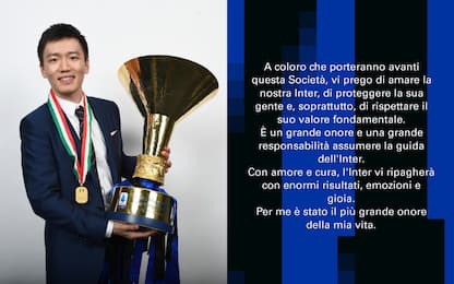 Zhang saluta l'Inter: "Ci rivedremo in Curva Nord"