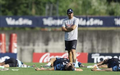 Napoli, con Conte già si suda: le foto da Dimaro