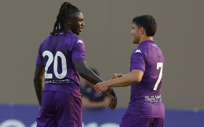 Fiorentina, 4-0 alla Reggiana: primo gol per Kean