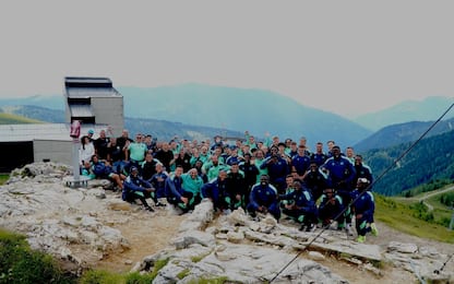 Udinese, gita in montagna in ritiro in Austria