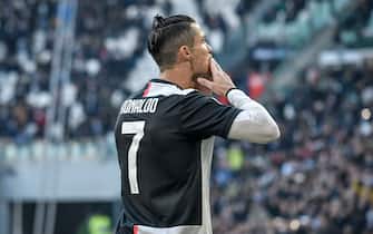 Torino. Partita di Lega serie A Tim 2019/2020. Juventus Vs Fiorentina. Allianz Stadium 
Nella Foto: Cristiano Ronaldo