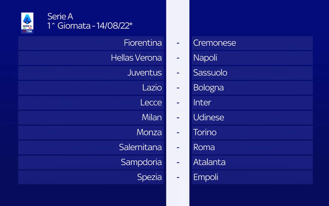 Calendario Napoli 2022 2023 le partite in Serie A Sky Sport