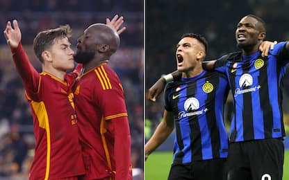 Roma-Inter, il gioco delle coppie... gol