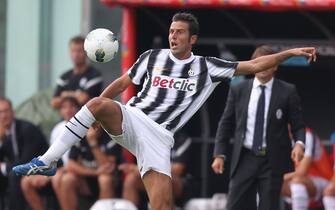 CATANIA, ITALY - SEPTEMBER 25: Fabio Grosso of Juventus during the Serie A match between Catania Calcio and Juventus FC at Stadio Angelo Massimino on September 25, 2011 in Catania, Italy.  (Photo by Maurizio Lagana/Getty Images)