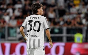 Matias Soule of Juventus FC during the Serie A 2022/23 match between Juventus FC and US Sassuolo at Allianz Stadium on August 15, 2022 in Turin, Italy