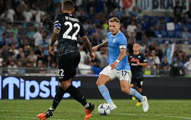 Ciro Immobile (SS Lazio) during the Italian Football Championship League A 2022/2023 match between SS Lazio vs SSC Napoli at the Olimpic Stadium in Rome on 03 September 2022.