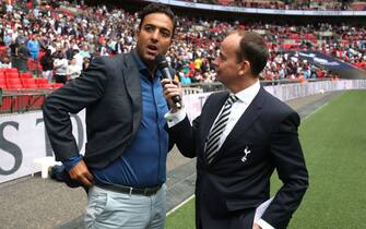 LONDON, ENGLAND - AUGUST 18:  Former Tottenham Hotspur player, Mido is interviewed at half time during the Premier League match between Tottenham Hotspur and Fulham FC at Wembley Stadium on August 18, 2018 in London, United Kingdom.  (Photo by Tottenham Hotspur FC via Getty Images)