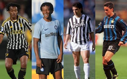 Da Cuadrado a Baggio: i doppi ex di Juve e Inter