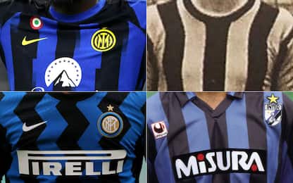 Le maglie storiche dei 20 scudetti dell'Inter