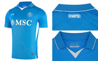 Il Napoli presenta la nuova maglia. E cambia logo