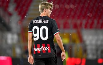 Milan's Charles De Ketelaere portrait  during  LR Vicenza vs AC Milan, friendly football match in Vicenza, Italy, August 06 2022
