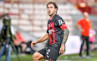 Milan's Davide Calabria portrait  during  LR Vicenza vs AC Milan, friendly football match in Vicenza, Italy, August 06 2022