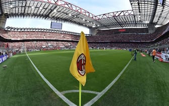 MILAN, ITALY - MAY 15: A general view of Stadio Giuseppe Meazza prior the Serie A match between AC Milan and Atalanta BC at Stadio Giuseppe Meazza on May 15, 2022 in Milan, Italy.  (Photo by Giuseppe Bellini/Getty Images)