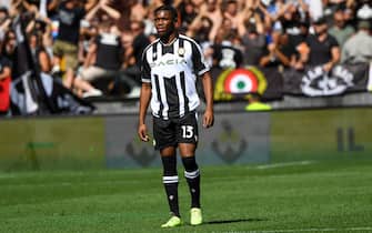 Udinese's Destiny Udogie portrait  during  Udinese Calcio vs Inter - FC Internazionale, italian soccer Serie A match in Udine, Italy, September 18 2022