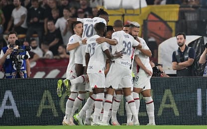 Milan, terza vittoria: Roma battuta 2-1