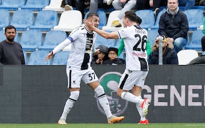 L'Udinese rimonta il Sassuolo: neroverdi penultimi