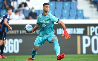 Atalanta's goalkeeper Juan Musso in action during the Italian Serie A soccer match Atalanta BC vs Bologna at the Gewiss Stadium in Bergamo, Italy, 28 August 2021.
ANSA/PAOLO MAGNI