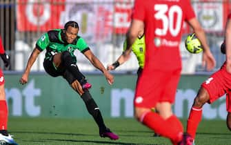 Foto Claudio Grassi/LaPresse 22 Gennaio 2023 - Monza, Italia - sport, calcio - Monza vs Sassuolo - Campionato italiano di calcio Serie A TIM 2022/2023 - U-Power Stadium. Nella foto: Armand Lauriente' (45 Sassuolo)

January 22, 2023 - Monza, Italy - sport, soccer - AC Monza vs US Sassuolo Calcio - Italian Serie A TIM Football Championship 2022/2023 - U-Power Stadium. In the pic: Armand Lauriente' (45 Sassuolo)