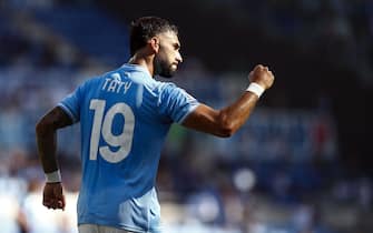 LazioÕs Valentin Castellanos jubilates after scoring the 2-0 goal during the Italian Serie A soccer match SS Lazio vs Atalanta BC at Olimpico stadium in Rome, Italy, 08 October 2023. ANSA/ANGELO CARCONI