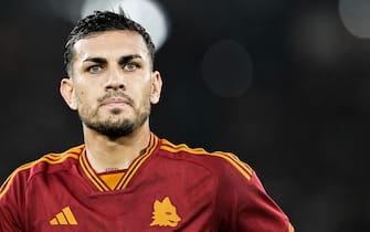 Foto Alfredo Falcone/LaPresse 05 Ottobre 2023 - Roma, Italia - sport, calcio - Roma vs Servette - Uefa Europa League 2023-2024 Girone G - Stadio Olimpico. 
Nella foto: Leandro Paredes (16 AS Roma)

Foto Alfredo Falcone/LaPresse October 05, 2023 Rome, Italy - sport, soccer - Roma vs Servette - Uefa Europe League 2023-2024 Group G - Olimpic Stadium. 
In the pic:Leandro Paredes (16 AS Roma)