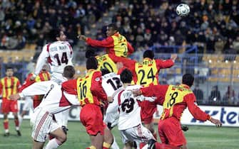 5\1\02-Lecce-Milan-L'incredibile testa di josè mari realizza il goal partita-Dario Caricato\Ansa