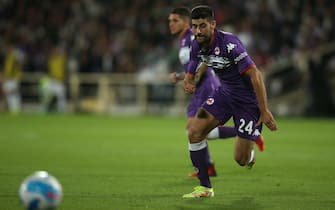 FLORENCE, Italy - 21.09.2021: BENASSI (FIORENTINA) in action during the Serie A Italian football match between ACF FIORENTINA VS INTER FC at Artemio Franchi stadium in Florence on September 21st, 2021.