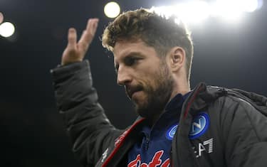MILAN, ITALY - November 21, 2021: Dries Mertens of SSC Napoli gestures prior to the Serie A football match between FC Internazionale and SSC Napoli. (Photo by Nicolò Campo/Sipa USA)
