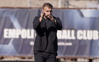 Foto Marco Bucco/LaPresse 
30 Ottobre 2022 - Empoli , Italia 
Sport, Calcio 
Empoli vs Atalanta - Campionato italiano di calcio Serie A TIM 2022/2023 - Stadio Castellani.
Nella foto:  l&#x2019;allenatore dell&#x2019;Empoli Paolo Zanetti 

Photo Marco Bucco/LaPresse 
30 October 2022 - Empoli , Italy 
Sport, Soccer 
Empoli vs Atalanta - Italian Serie A Football Championship 2022/2023 - Castellani Stadium.
In the photo: Empoli coach Paolo Zanetti