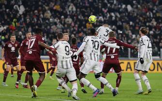 Bremer of Juventus scoring a goal during the Italian Serie A, football match between Juventus Fc and Torino Fc, on 28 February 2023 at Allianz Stadium, Turin, Italy. Photo Ndrerim Kaceli