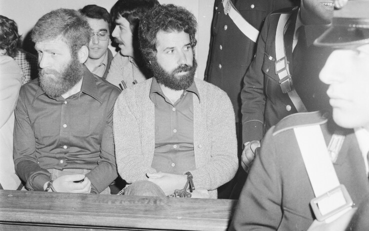 Renato Curcio durante il processo Renato Curcio