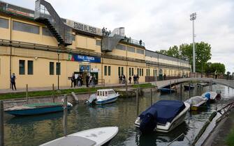 537597618 VENICE, ITALY - JUNE 02: A general view Stadio Pierluigi Penzo during the International Friendly match between Italy U21 and France U21 at Stadio Pierluigi Penzo on June 2, 2016 in Venice, Italy. (Photo by Dino Panato/Getty Images)