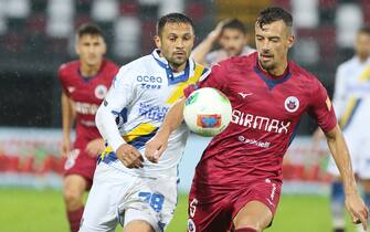 Cittadella vs Frosinone - Serie BKT 2019/2020 Foto Paola Garbuio/LaPresse
03 novembre 2019 Cittadella (PD) Italia
sport calcio
Cittadella vs Frosinone - Campionato di calcio Serie BKT 2019/2020 - Stadio Tombolato.
Nella foto: ciano,adorni
Photo Paola Garbuio/LaPresse
November 03, 2019 Cittadella (PD) Italy
sport soccer
Cittadella vs Frosinone - Italian Football Championship League BKT 2019/2020 - Tombolato stadium.
In the pic:ciano,adorni