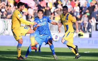 Frosinone vs Empoli - Serie BKT 2019/2020 Foto Alfredo Falcone - LaPresse30/11/2019 Frosinone ( Italia)Sport CalcioFrosinone - EmpoliCampionato di Calcio Serie B 2019 2020 - Stadio Benito Stirpe di FrosinoneNella foto:gori,ricci e dionisiPhoto Alfredo Falcone - LaPresse30/11/2019 Frosinone (Italy)Sport SoccerFrosinone - EmpoliItalian Football Championship League B 2019 2020 - Benito Stirpe Stadium of FrosinoneIn the pic:gori,ricci and dionisi