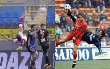 Meggiorini come Djorkaeff: rovesciata da urlo!
