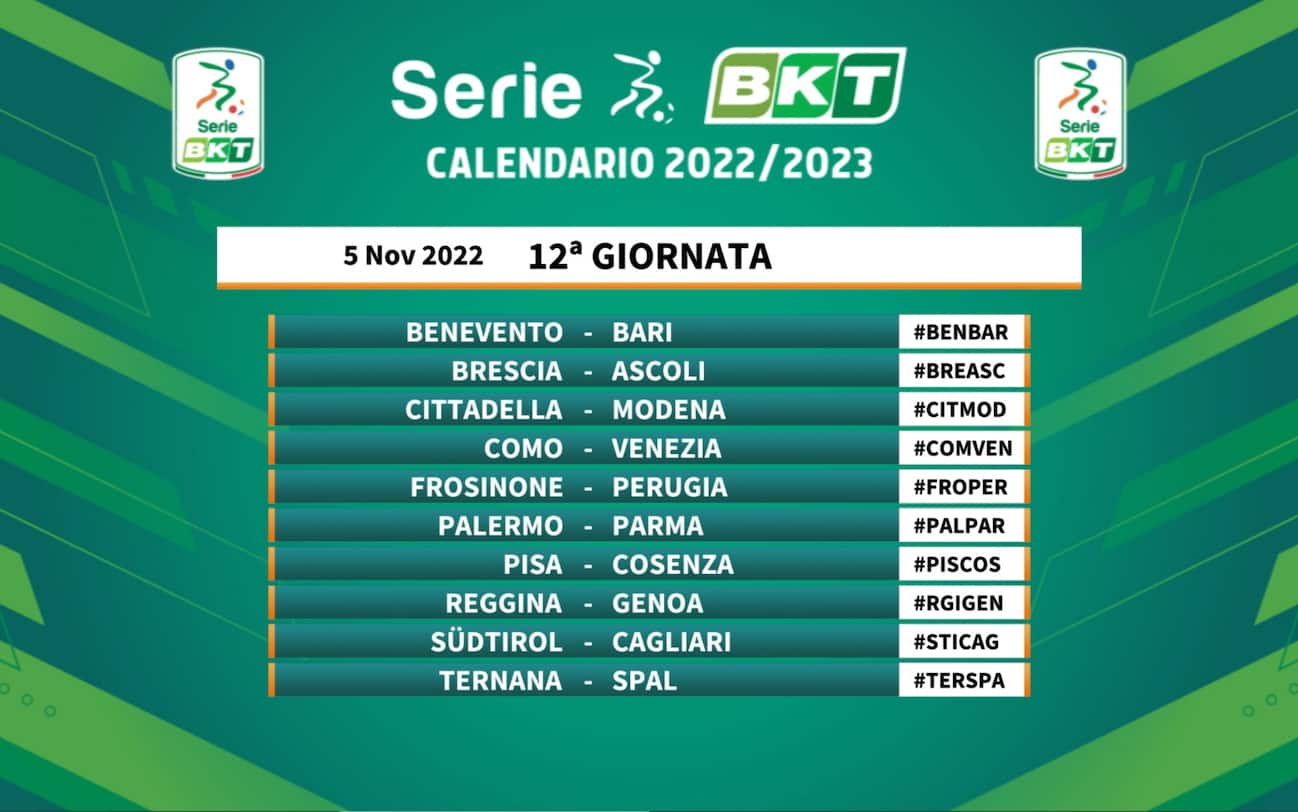Calendario Serie B 2022 2023, le giornate e le partite del campionato